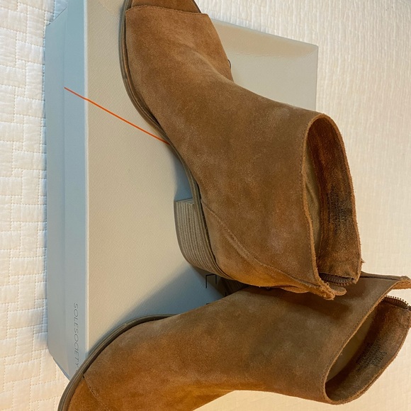 Soul society Real Suede open toe Booties - Picture 6 of 7